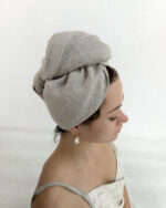LINEN HAIR WRAP TURBAN - Image 4