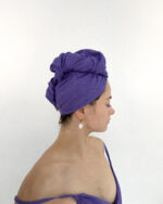 LINEN HAIR WRAP TURBAN - Image 3