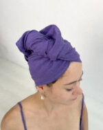LINEN HAIR WRAP TURBAN - Image 2